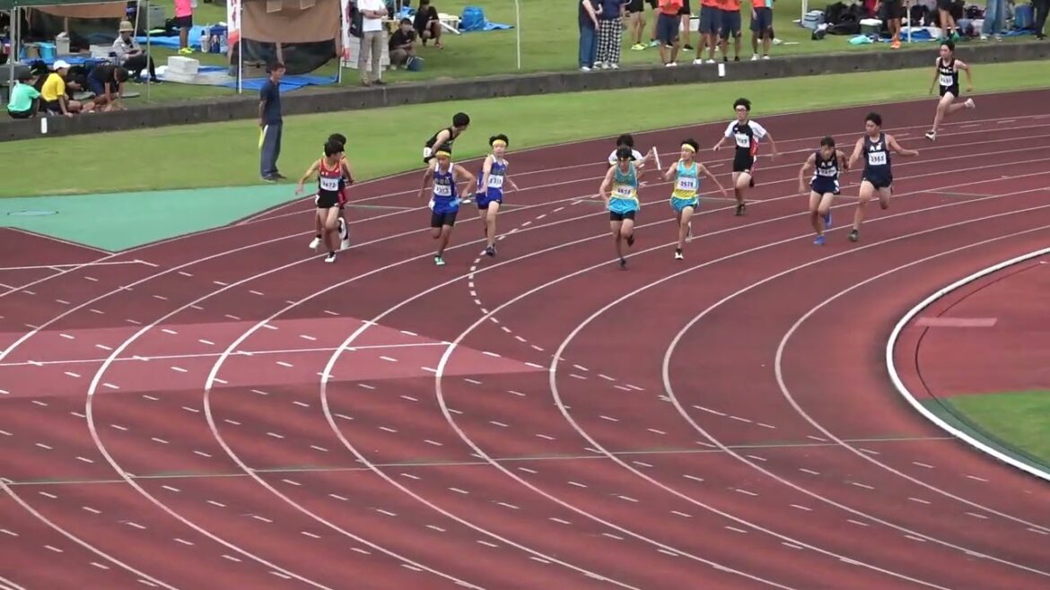 20250927152043宮崎地区中学秋季共男4×100ｍＲ決1組 大塚中48"68：神河 蒼志(2)・宮野 聡真(2)・毛利 陸人(1)・田村 歩大(2)