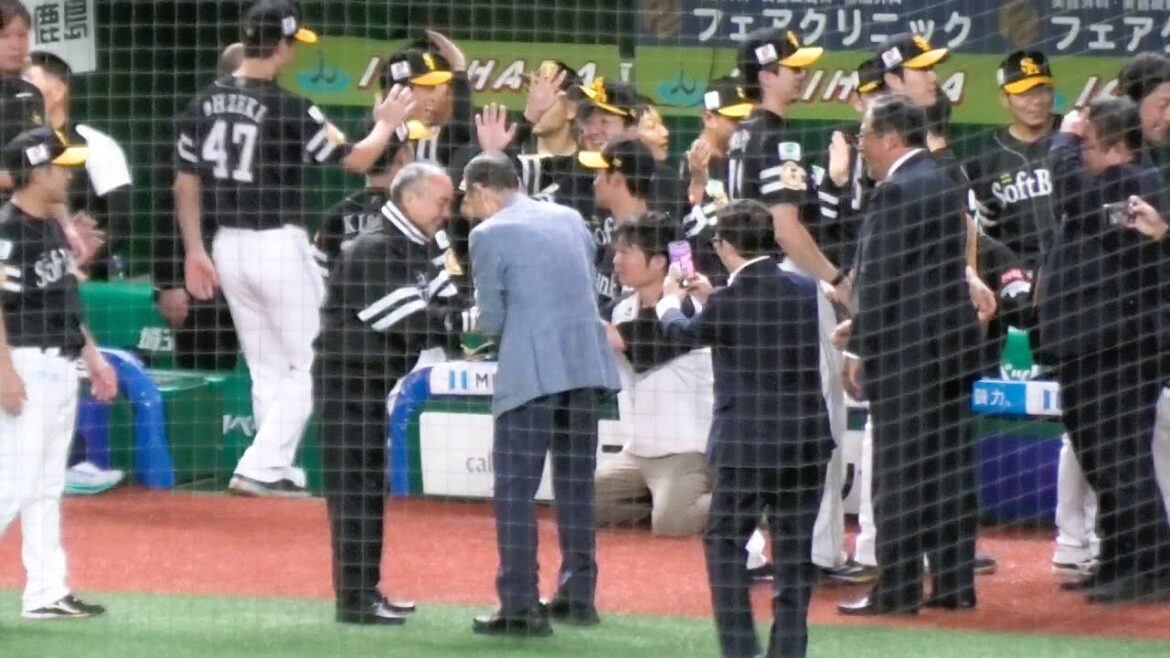 ソフトバンク 孫オーナーと王会長と優勝した選手たち！2025.9.27 ベルーナドーム