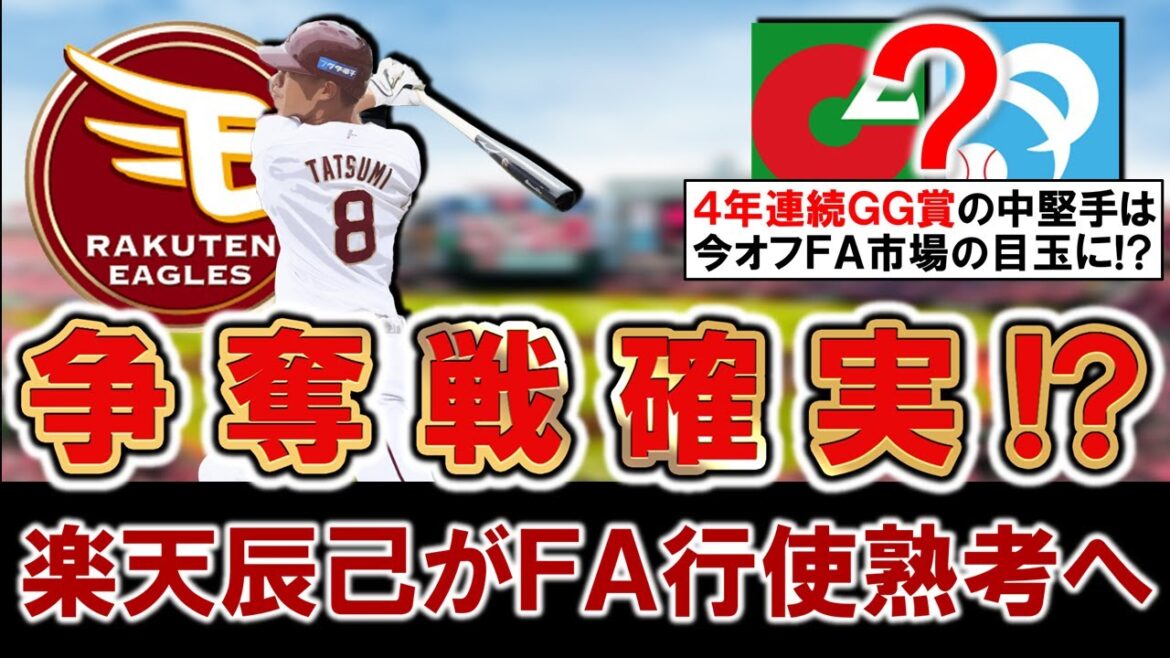 【センター不足の球団にピンズド…!?】楽天『辰己涼介』が国内FA権行使を熟考と報道!今季は不調も昨年最多安打で4年連続ゴールデングラブを受賞中の優秀な中堅手は今オフFA市場の目玉に…!? 【センター不足の球団にピンズド...!?】楽天『辰己涼介』が国内FA権行使を熟考と報道!今季は不調も昨年最多安打で4年連続ゴールデングラブを受賞中の優秀な中堅手は今オフFA市場の目玉に...!?