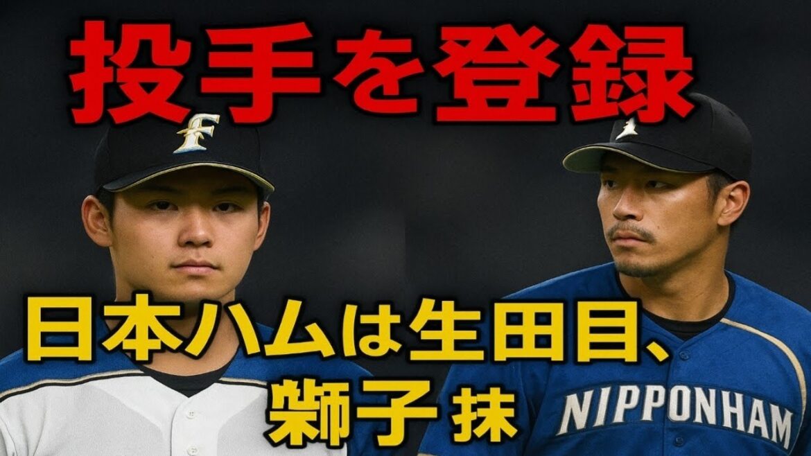 投手を登録　日本ハムは生田目翼、柴田獅子を抹消