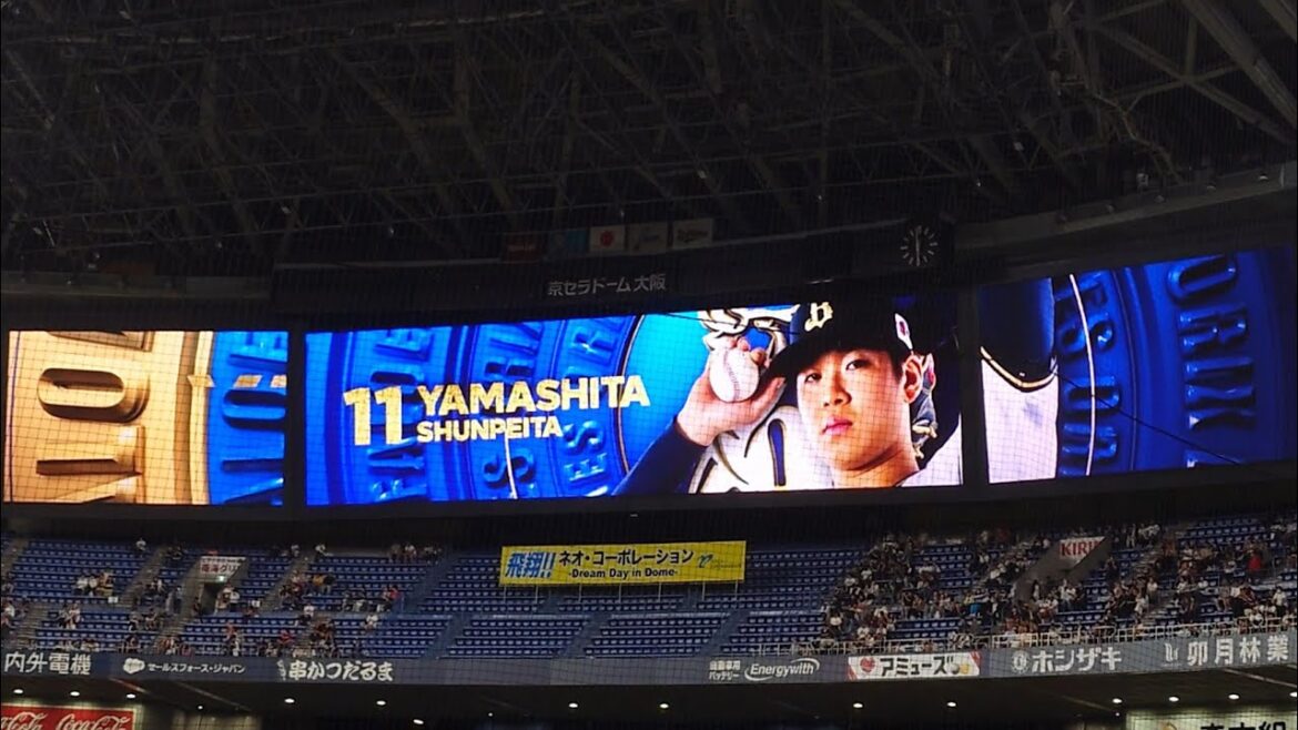 山下舜平大 投手 ｢Justin Bieber  Intentions (feat. Quavo)｣ 登場曲 オリックス･バファローズ選手 ビジョン映像 ヘッドショット @ 京セラドーム 2025