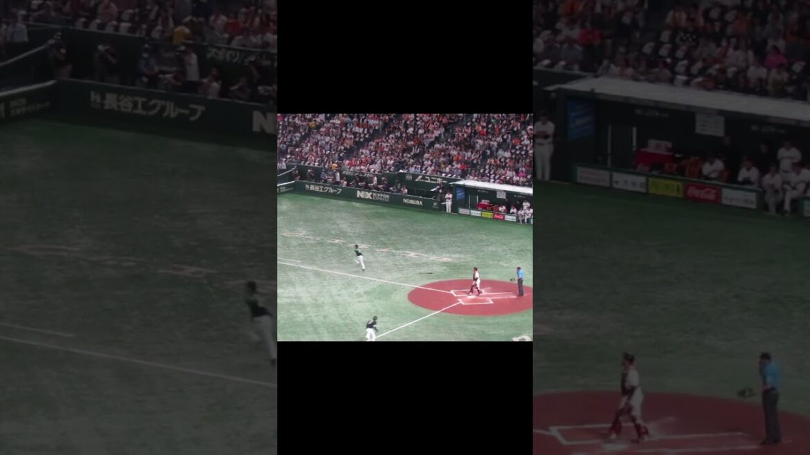 柳町達のタイムリーヒット時のスイング＜読売ジャイアンツ対 福岡ソフトバンクホークス2024年5月30日＞