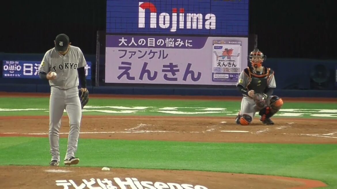 2025年9月26日 巨人・泉 圭輔 投手の準備投球（イニング中外）