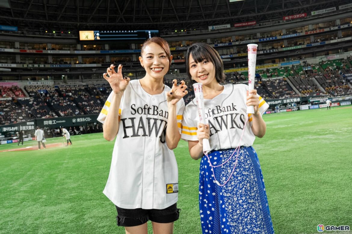 「劇場版ゾンビランドサガ ゆめぎんがパラダイス」×福岡ソフトバンクホークスのコラボイベントが開催！田野アサミさん、種田梨沙さんが始球式に挑戦の画像