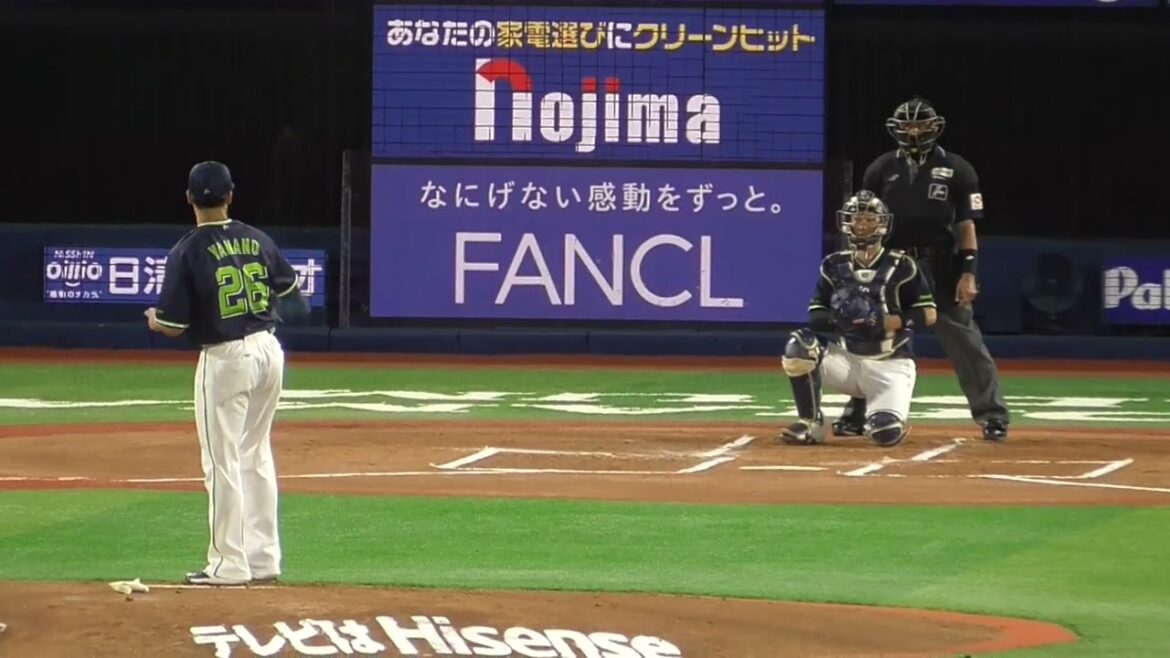 2025年9月30日 東京ヤクルト・山野 太一 投手の準備投球（イニング中外）