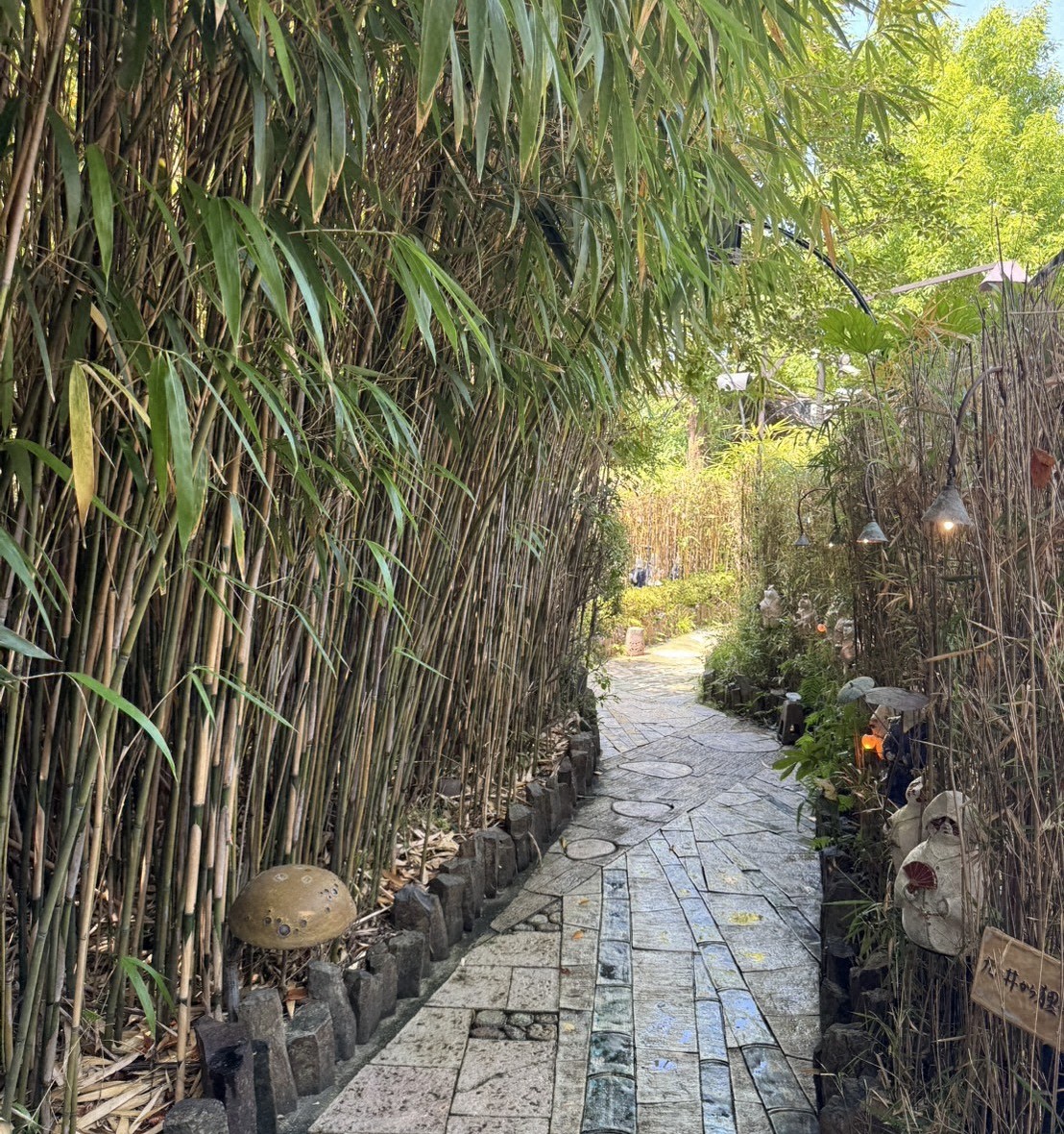 九つ井の入り口は竹やぶに囲まれた怪しげな雰囲気