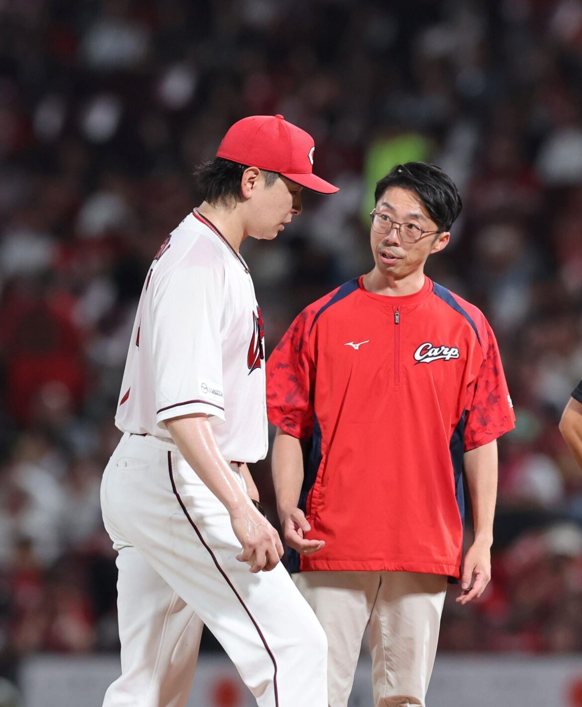 広島・大瀬良が“怪投” 三回までに自己ワーストの６四球も無安打無失点 三回途中にはトレーナーがマウンドへ向かう場面も（デイリースポーツ） - Yahoo!ニュース - Yahoo!ニュース