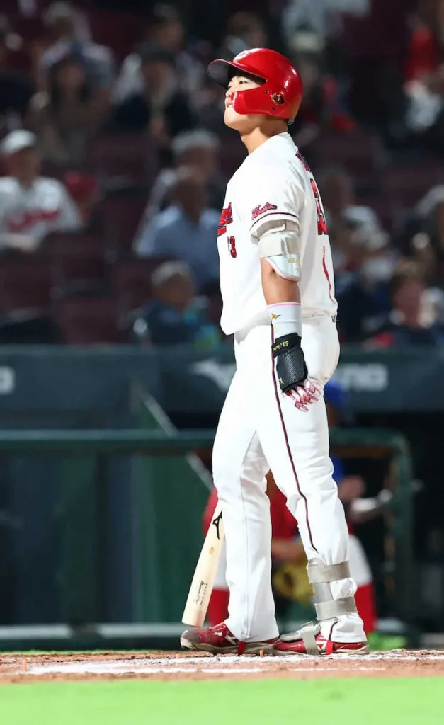 広島・高卒3年目内田湘大　今季初昇格で代打出場も三振　試合後は荷物をまとめ「ファームへ行ってきます」 - スポニチ Sponichi Annex 野球