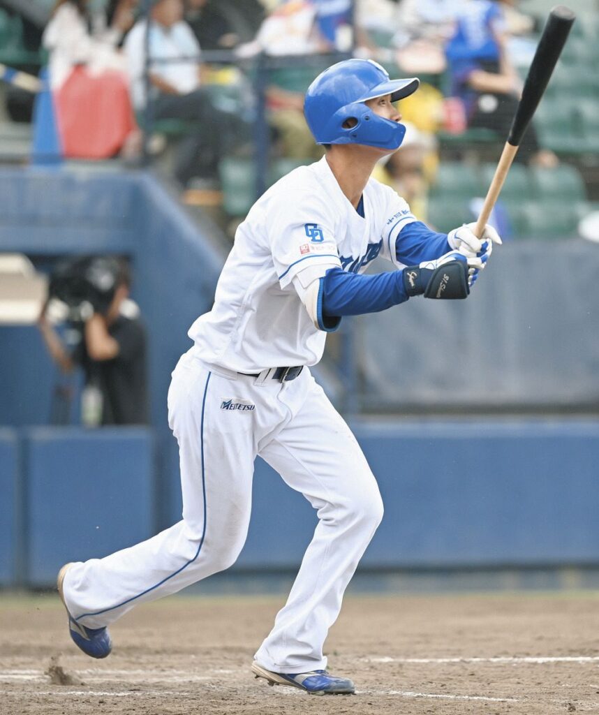 【中日2軍】3位ルーキー森駿太、第3打席に6号ツーランを放つ、打球速度171キロ、防球ネットの上部へ突き刺す（中日スポーツ） - Yahoo!ニュース - Yahoo!ニュース