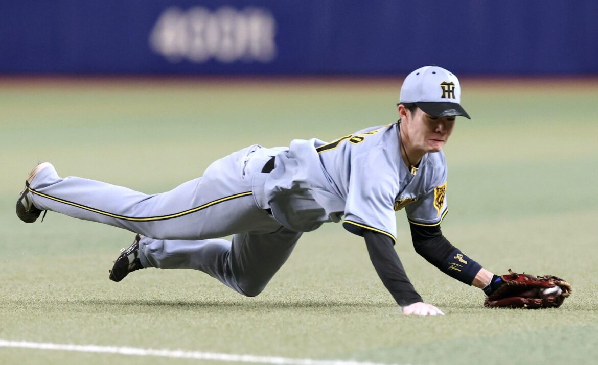 阪神 優勝マジック４へ導いた中野拓夢の美守 横っ跳びで相手に傾きかけた流れを阻止 独走要因の一つと言える内野陣の球際の強さ（デイリースポーツ） - Yahoo!ニュース - Yahoo!ニュース