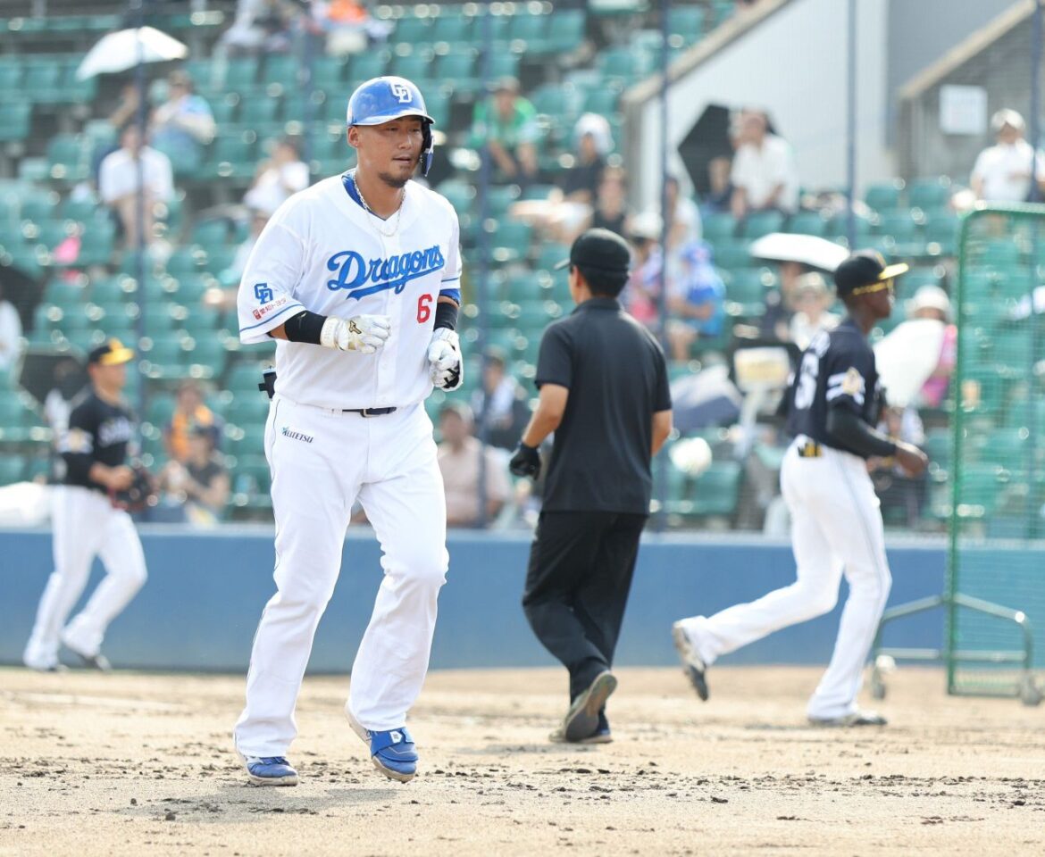 【中日2軍】中田翔が現役引退表明後初出場…代打で遊ゴロに倒れる（中日スポーツ） - Yahoo!ニュース - Yahoo!ニュース