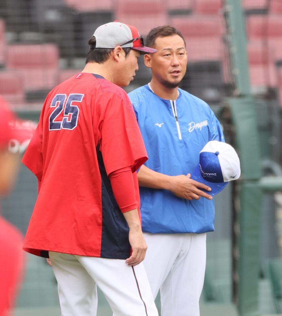 広島・新井監督が引退発表の中日・中田からあいさつを受ける 新井監督「強さを感じる選手だった」（サンケイスポーツ） - Yahoo!ニュース - Yahoo!ニュース