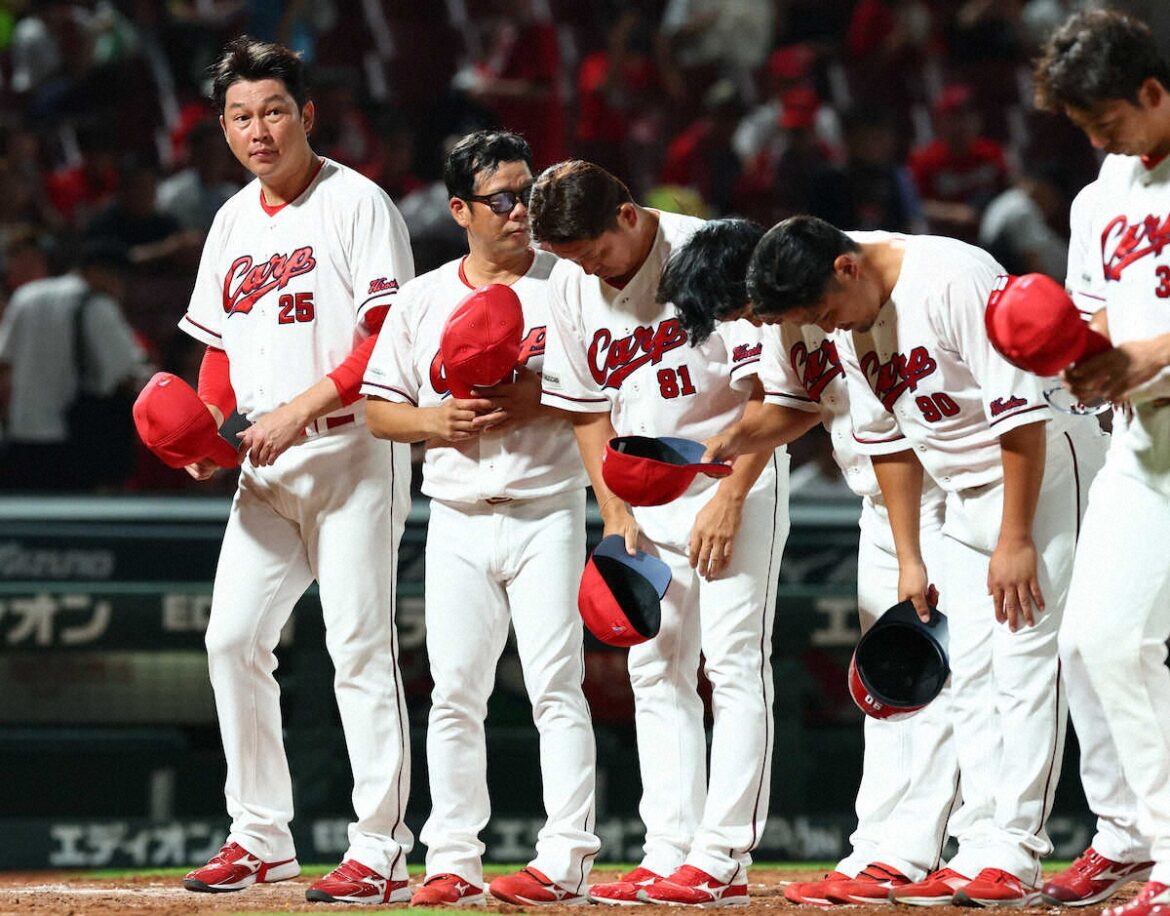 広島 遠のくCS…勝率5割以下確定 7回一挙4得点も反撃及ばず 新井監督「奨成はいい打撃だった」(スポニチアネックス) – Yahoo!ニュース – Yahoo!ニュース 広島 遠のくCS…勝率5割以下確定 7回一挙4得点も反撃及ばず 新井監督「奨成はいい打撃だった」(スポニチアネックス) - Yahoo!ニュース - Yahoo!ニュース