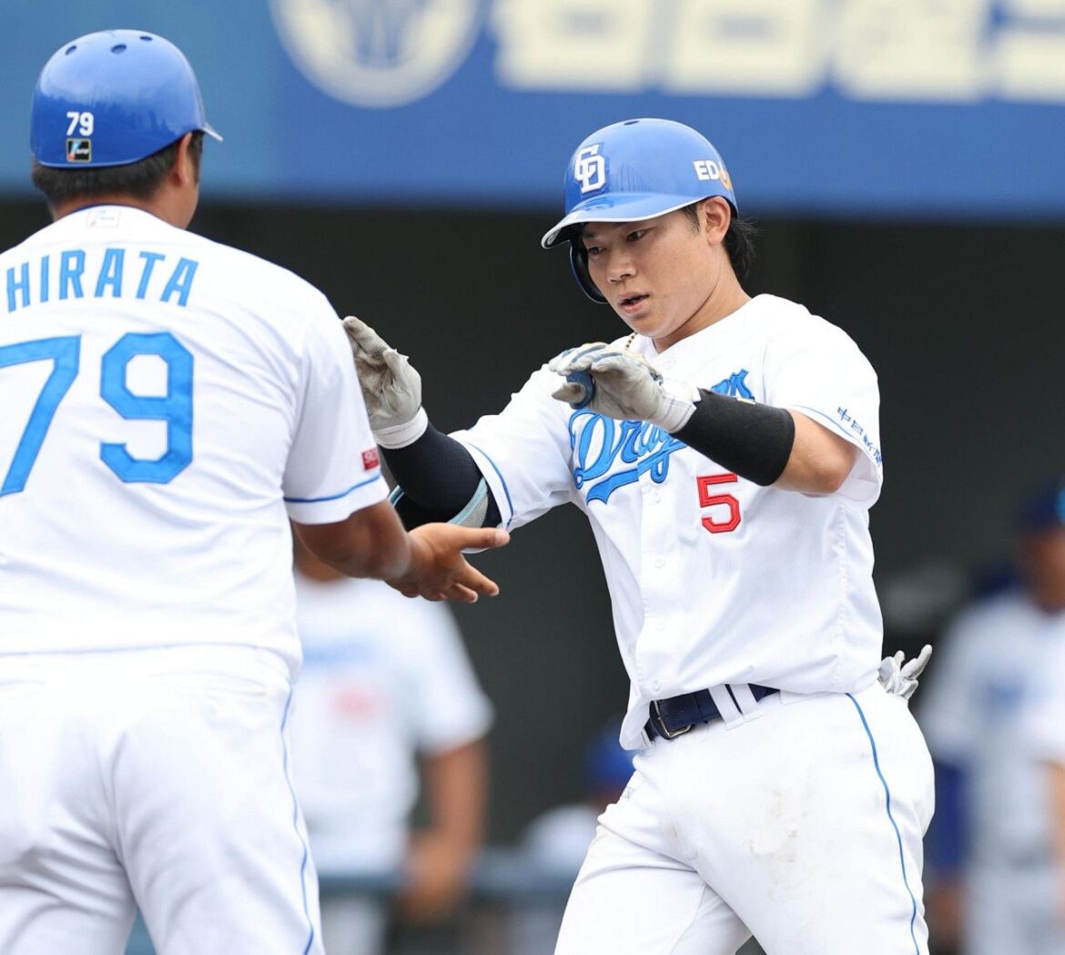 【中日2軍】村松開人の2軍戦今季1号の右翼越えソロ この一発をきっかけに一挙5得点で3点差逆転(中日スポーツ) – Yahoo!ニュース – Yahoo!ニュース 【中日2軍】村松開人の2軍戦今季1号の右翼越えソロ この一発をきっかけに一挙5得点で3点差逆転(中日スポーツ) - Yahoo!ニュース - Yahoo!ニュース