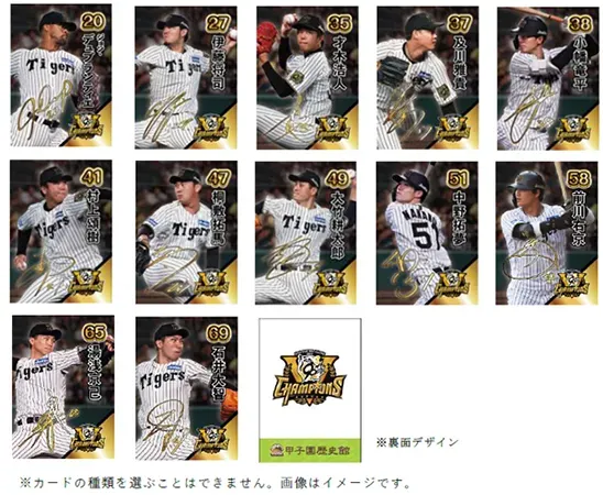 優勝記念カードのデザインイメージ(2)