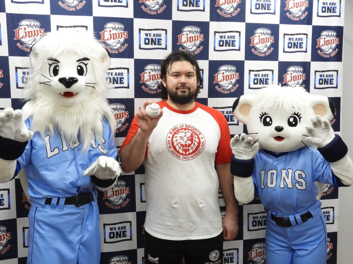 柔道からプロレスへ電撃転向のウルフ アロン選手が、ベルーナドームでプロ野球に電撃参戦!? | 所沢なび
