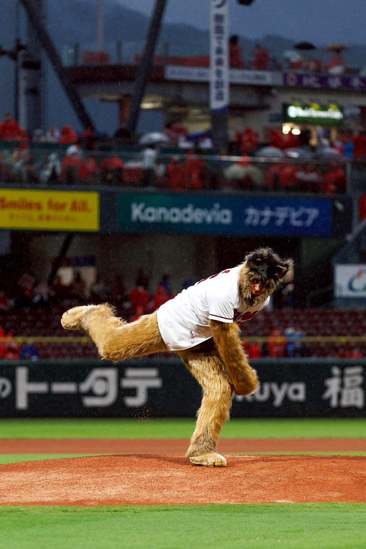 『THE オリバーな犬、(Gosh!!)このヤロウ MOVIE』プロ野球「広島東洋カープvs横浜DeNAベイスターズ」始球式 | CINEMA FACTORY