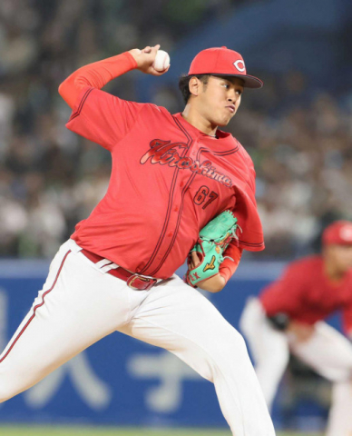 広島ドラ５菊地ハルン　村上斬りで鮮烈なインパクト  プロ２度目登板また１回０封三者凡退