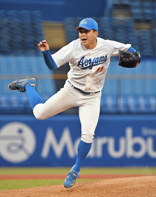中日ドラ1位候補、青学大・中西聖輝、「試合をつくる能力がたけた投手」竜スカウトも惚れ直す快投 延長10回120球1失点 右肘への不安も払拭:中日スポーツ・東京中日スポーツ – 中日新聞Web 亜大戦に先発した青学大・中西