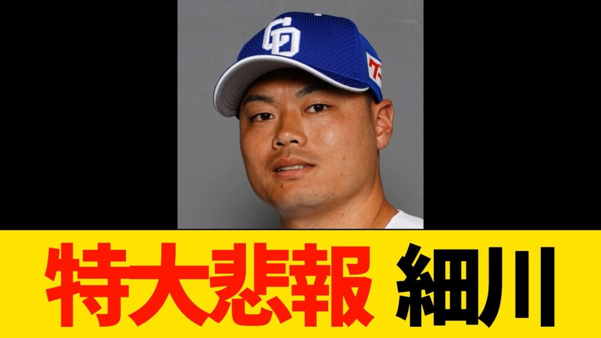 【中日・プロ野球】特大悲報　細川成也