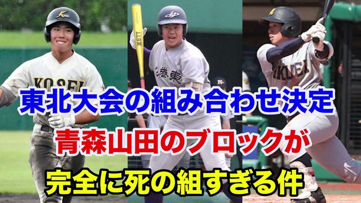 【秋季高校野球 東北大会】組み合わせがついに決定⁉️仙台育英のブロックが激戦区すぎる件