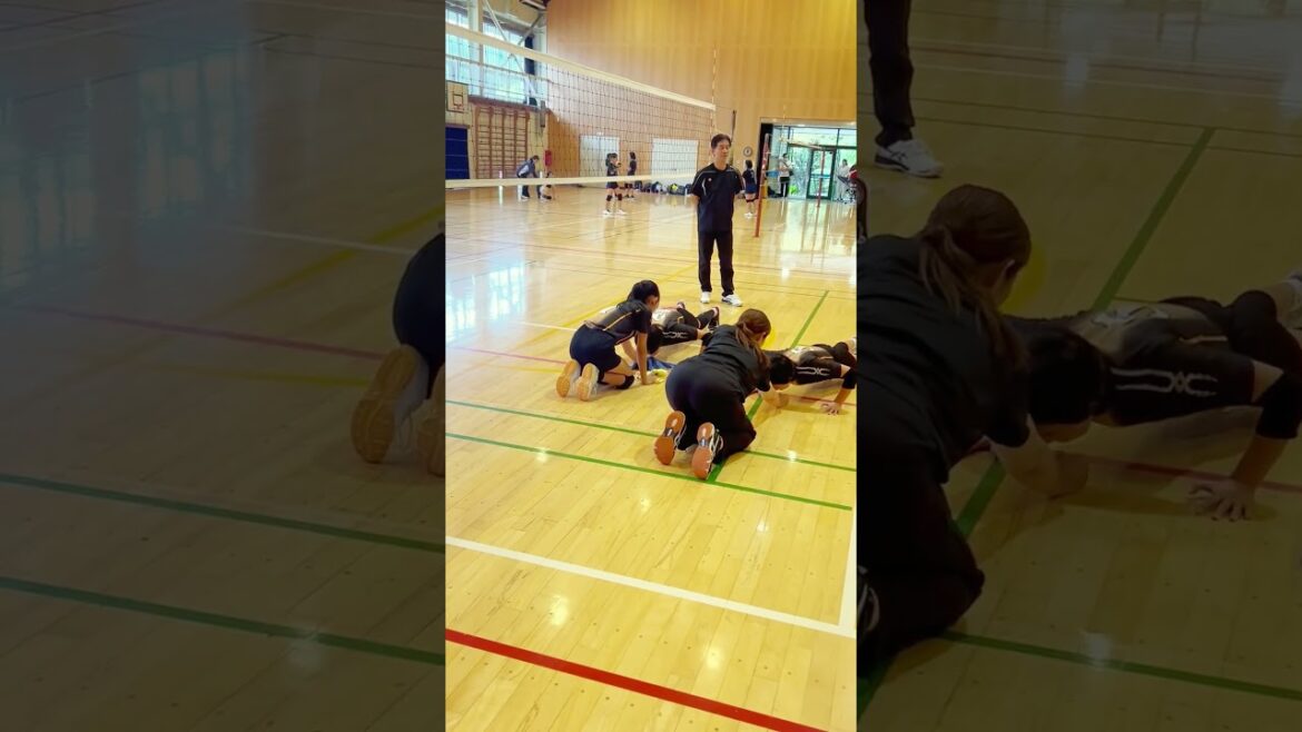 【バレーボール】美鈴が丘女子バレーボール部/ボール必要なし！基礎トレーニング