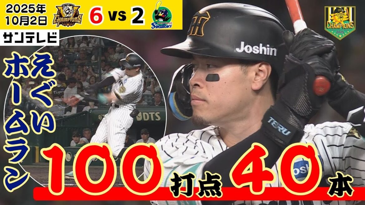 【サトテル 果てしなく飛ぶ怪物弾で大台へ!】スーパースターは最終戦でド派手に決める! #サンテレビボックス席 【サトテル 果てしなく飛ぶ怪物弾で大台へ!】スーパースターは最終戦でド派手に決める! #サンテレビボックス席