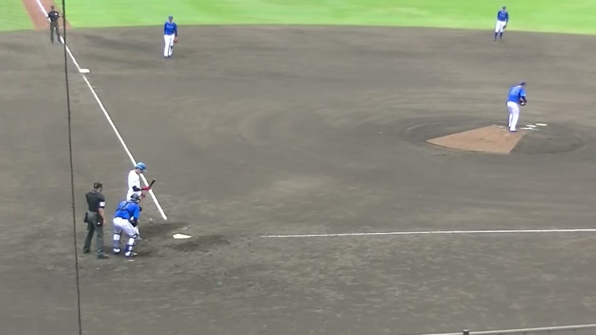 日ハム高卒ルーキー濵田泰希のセンター前ヒット【日本ハムファイターズ対 横浜DeNAベイスターズ2024年5月8日】