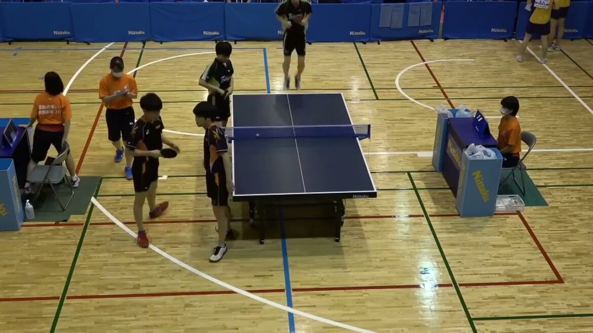 2022年IH 卓球 男子ダブルス 1回戦 緒方 敦士・佐藤 優朔 (慶誠・熊本) x 池田 幸将・市村 靖英 (埼玉栄・埼玉)