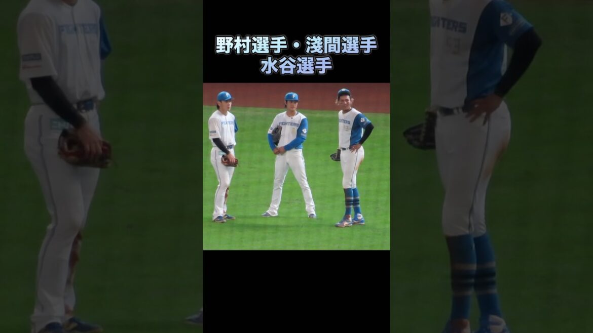 外野３人組が個性的過ぎたw#野村選手#淺間選手#水谷選手