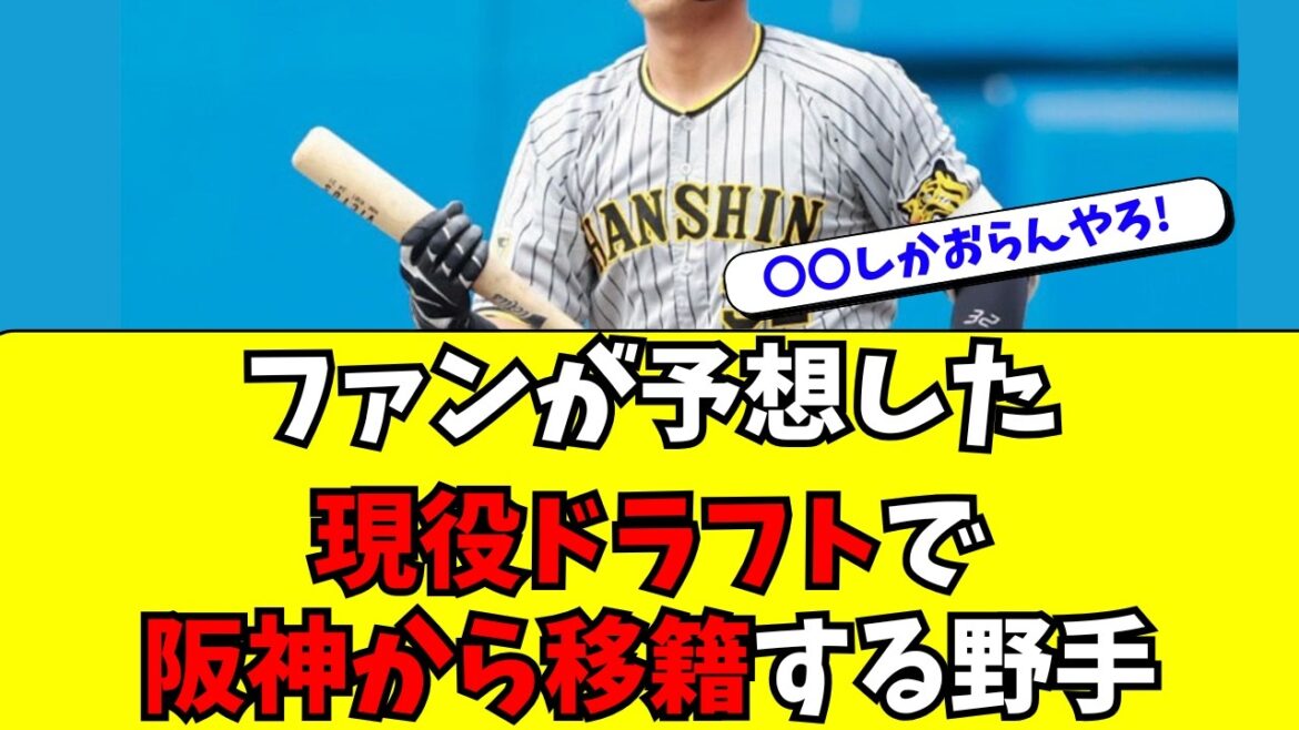 【阪神/野手編】ファンが考える、現役ドラフト候補がこちら