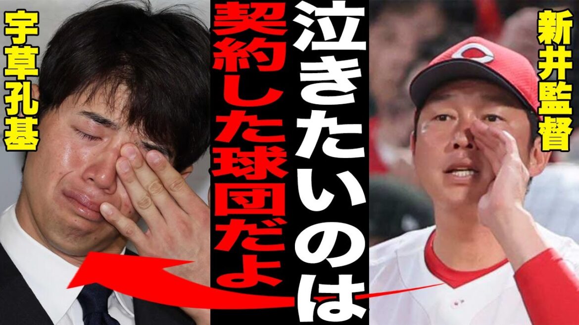 広島カープ・宇草孔基の号泣会見に新井監督が突きつけた厳言がヤバい！「応援歌は評価じゃないよ…」衝撃の内容に現地メディアも言葉を失う…期待されていた打力と俊足を活かせずに終わる結末にファンも騒然…