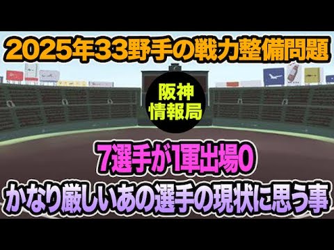 【3選手が退団もまだ動く可能性大..】2025年33野手の超最新戦力整備問題について.. かなり厳しいあの選手に現状に思う事【阪神タイガース】 【3選手が退団もまだ動く可能性大..】2025年33野手の超最新戦力整備問題について.. かなり厳しいあの選手に現状に思う事【阪神タイガース】