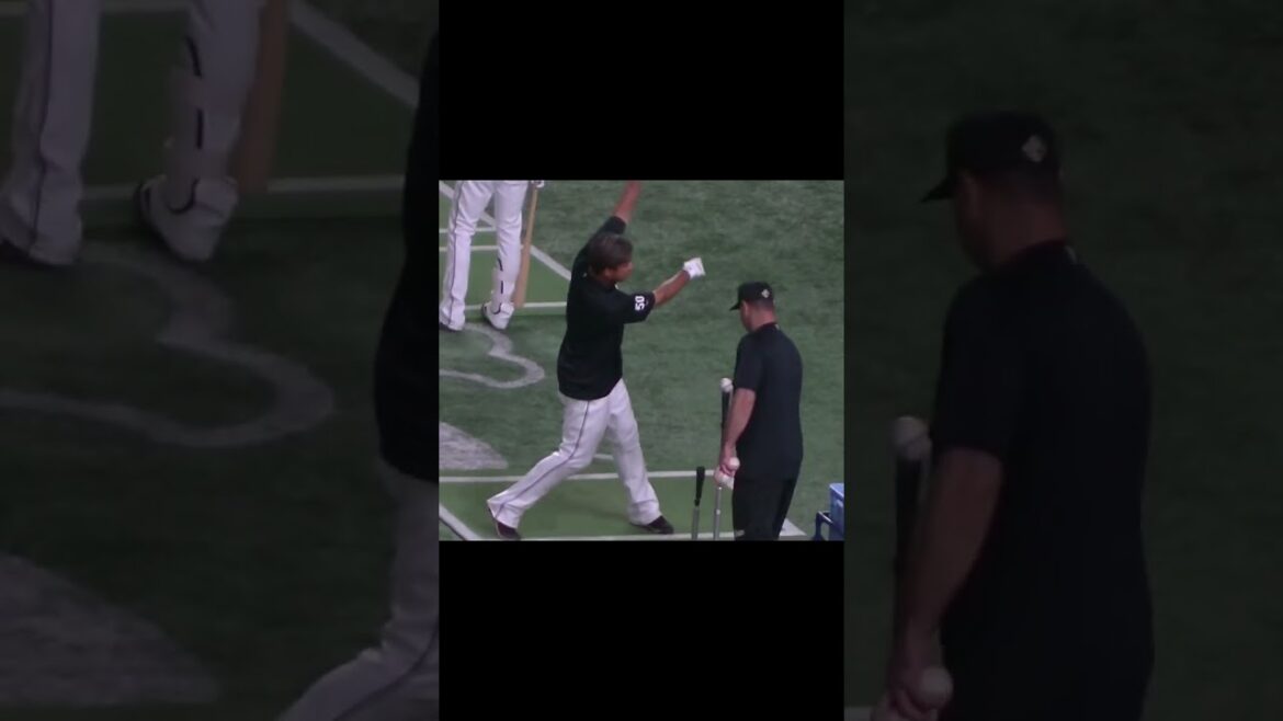 【千葉ロッテ】愛斗がティーバッティング【読売ジャイアンツ対千葉ロッテマリーンズ2024年6月4日】