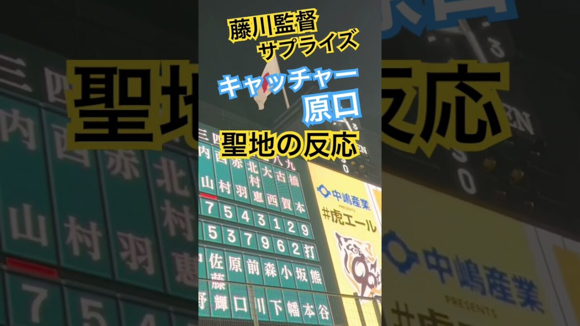 #阪神 #原口文仁  #引退試合 #引退 #阪神原口 #阪神タイガース #hanshintigers #阪神甲子園球場 #甲子園 #阪神応援 #hanshin #tigers #koshien