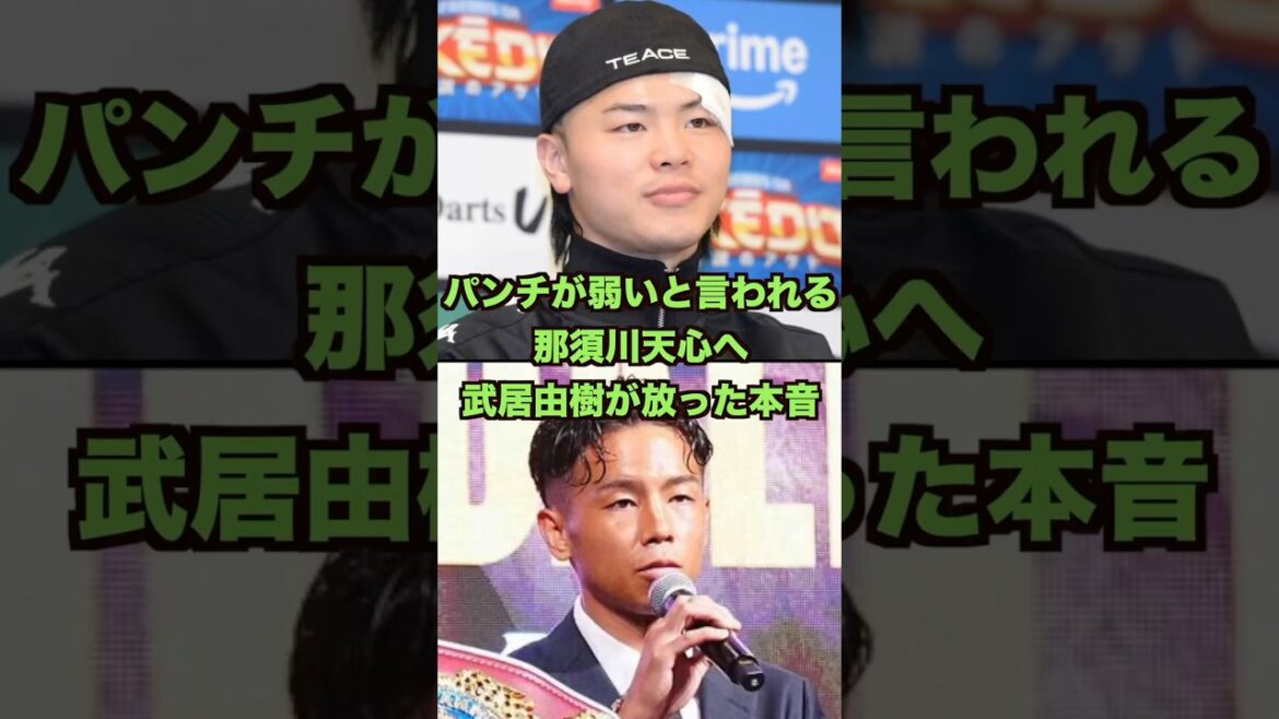パンチが弱いと言われる那須川天心へ武居由樹が放った本音