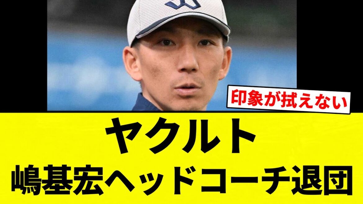 【退団してんねん！】ヤクルト 嶋基宏ヘッドコーチ退団【プロ野球反応集】【2chスレ】【なんG】
