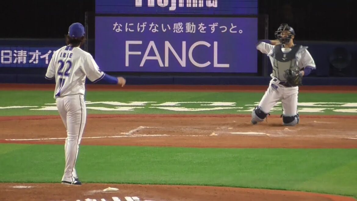 2025年5月15日 阪神戦・入江 大生 投手の準備投球（ボールデッド中）