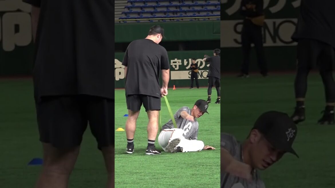 Yomiuri-Giants: 前に進めない若林楽人 #shorts 前に進めない若林楽人 #shorts