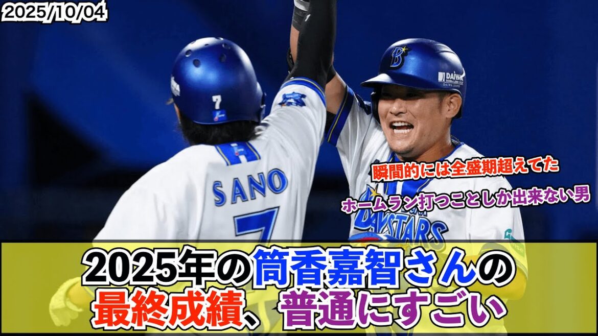 DeNA筒香嘉智最終成績 .228(224-51) 20本 OPS.877