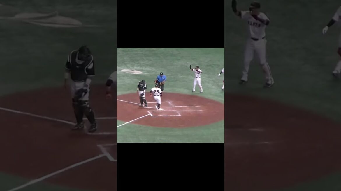 満塁からタイムリーを放つ立岡宗一郎【読売ジャイアンツ対千葉ロッテマリーンズ2024年6月4日】