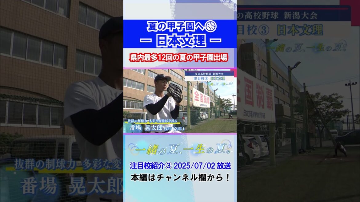 県内最多12回の夏の甲子園出場 #日本文理 #高校野球 #新潟