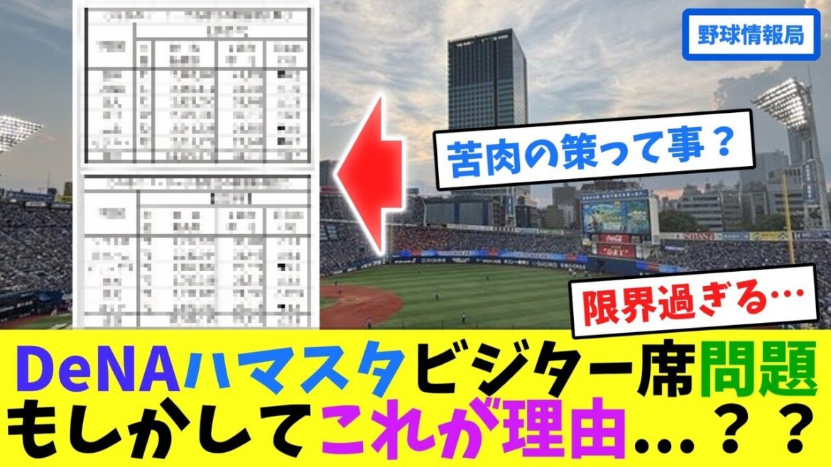 DeNAハマスタビジター席問題、もしかしてこれが理由...？？【ネット情報局】