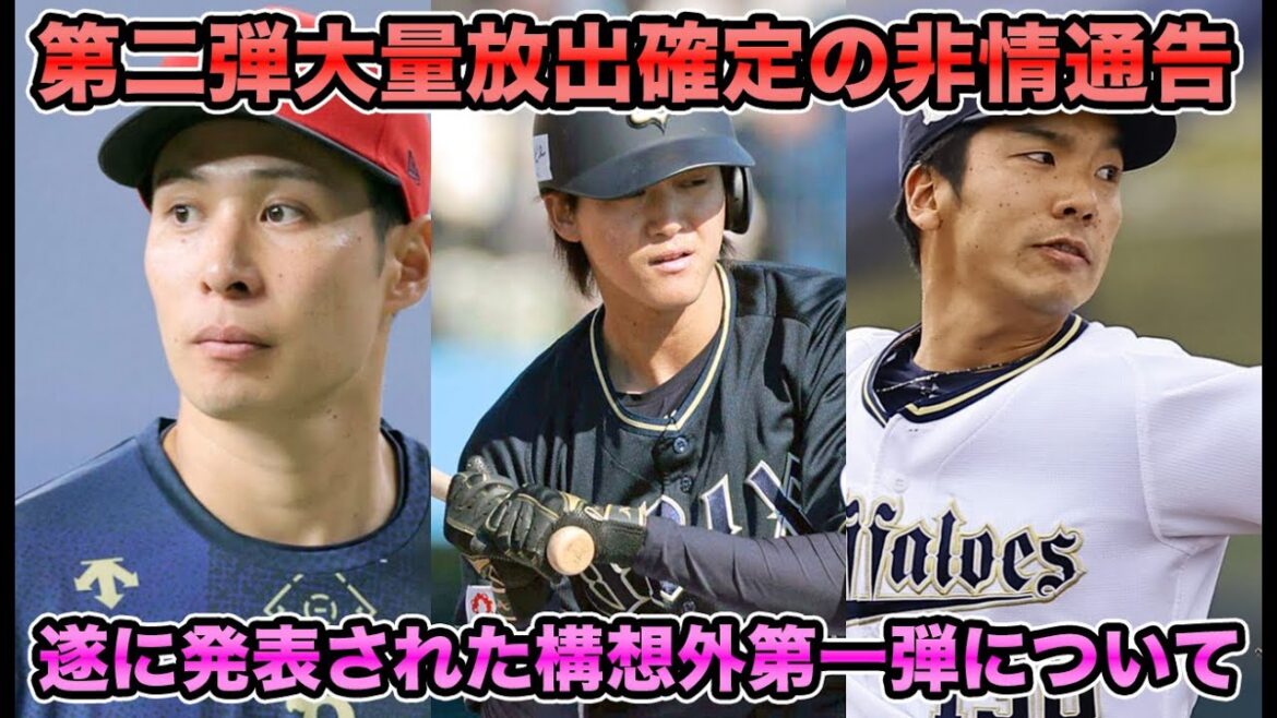 【第二弾大量放出が確定】本日発表された構想外について【オリックス】