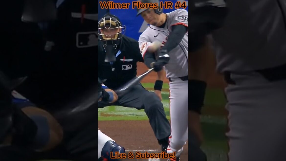 Wilmer Flores Hits His 4th Home Run of the season!