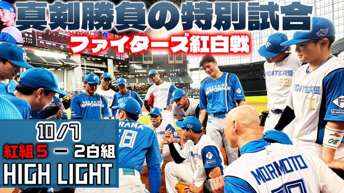 【真剣勝負の特別試合！ファイターズ紅白戦】HIGH LIGHT【田宮裕涼 2本塁打🔥奈良間大己 2点タイムリー！柴田獅子 4回無失点の好投！】