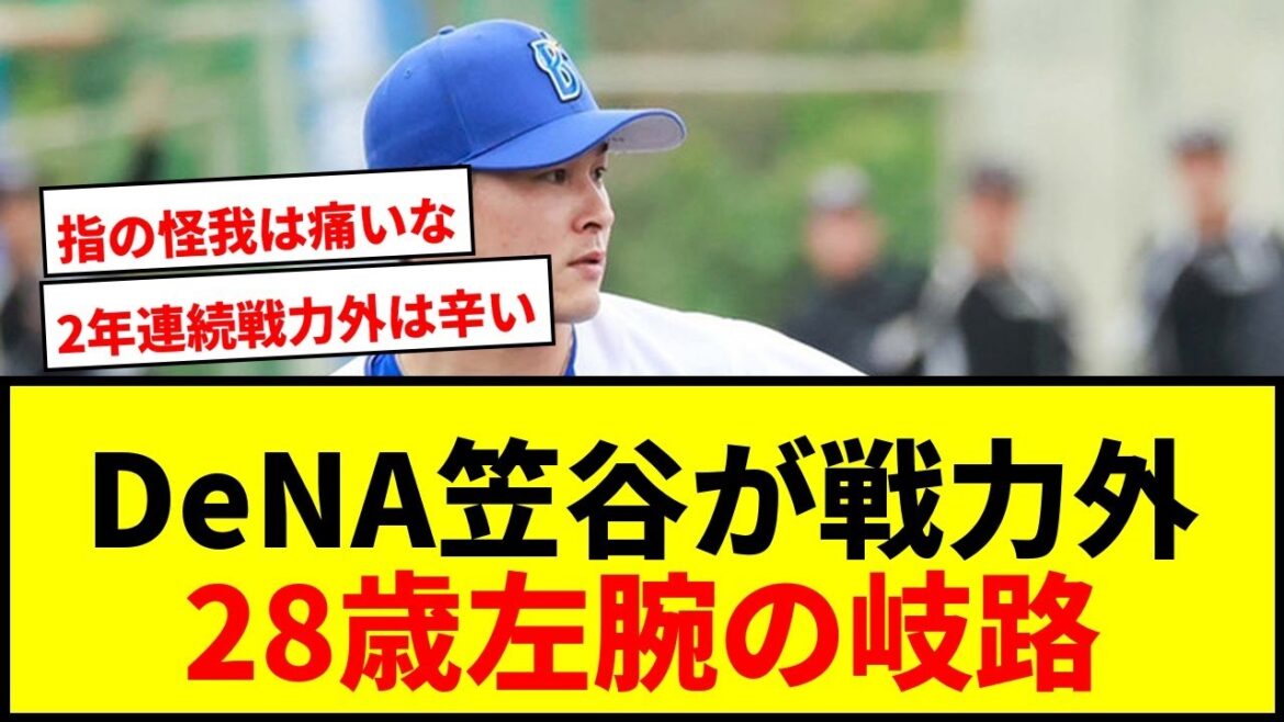 【衝撃】DeNA笠谷俊介、移籍1年目で戦力外通告！28歳左腕の野球人生に岐路「何も役に立てず」