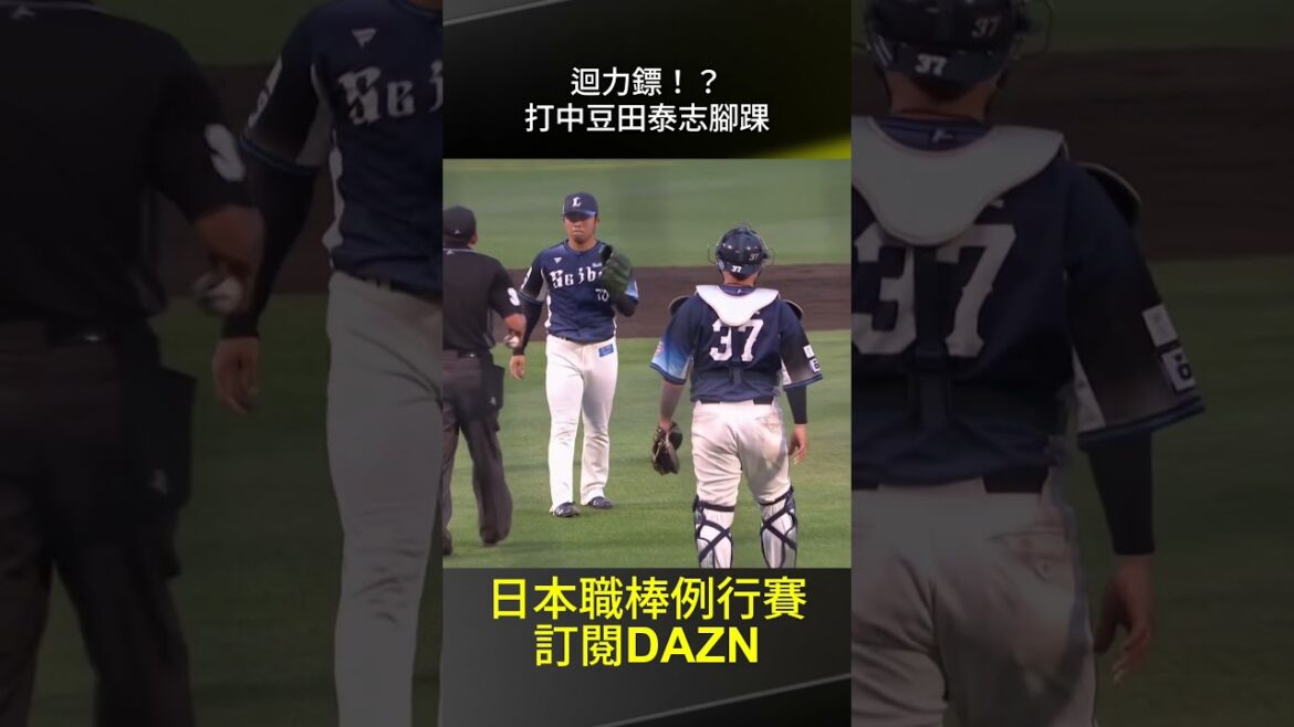 【日職】迴力鏢!?打中豆田泰志腳踝 2025.10.04 東北樂天金鷲 vs 埼玉西武獅 . 【日職】迴力鏢!?打中豆田泰志腳踝 2025.10.04 東北樂天金鷲 vs 埼玉西武獅 .