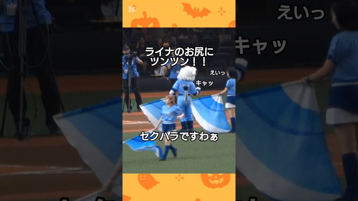 ライナちゃんセクハラに遭う #レオ #ライナ #埼玉西武ライオンズ #西川愛也 #滝澤夏央 #ブルーレジェンズ