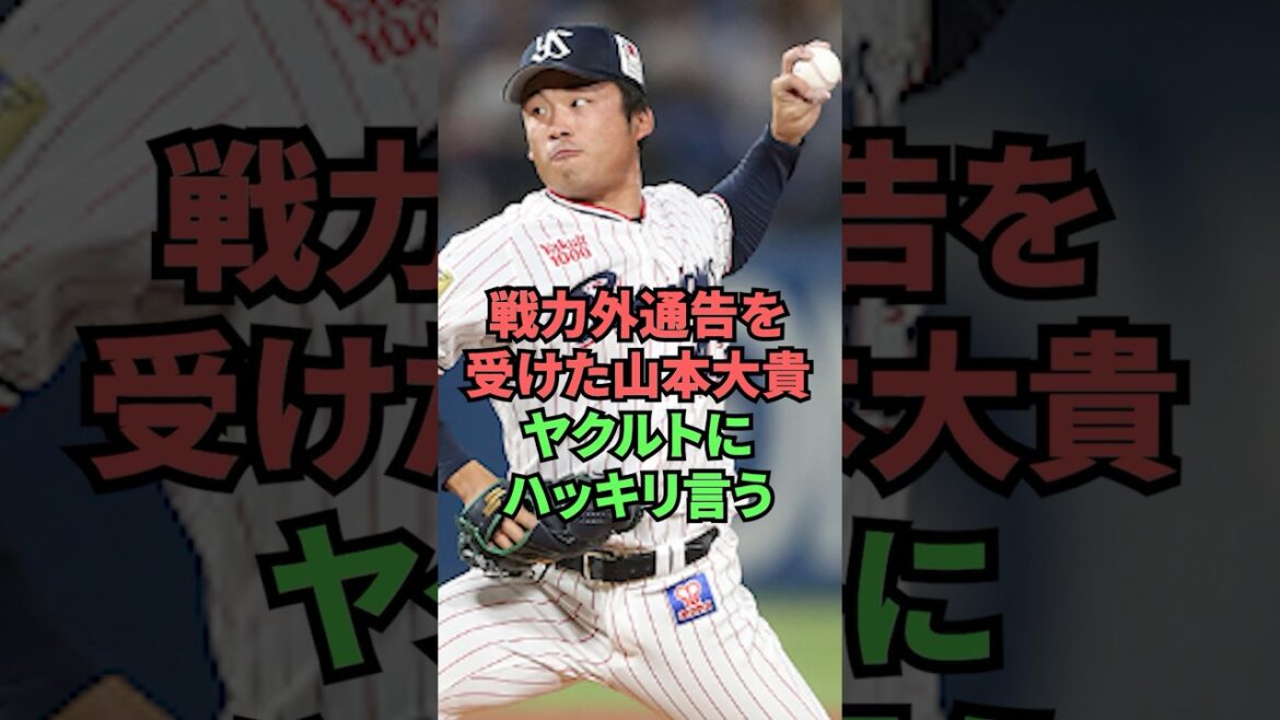 戦力外通告を受けた山本大貴ヤクルトにハッキリ言う 戦力外通告を受けた山本大貴ヤクルトにハッキリ言う